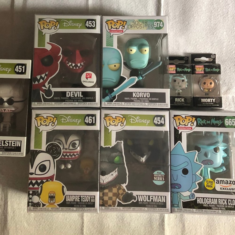 Funko Pop Animation and Disney lot